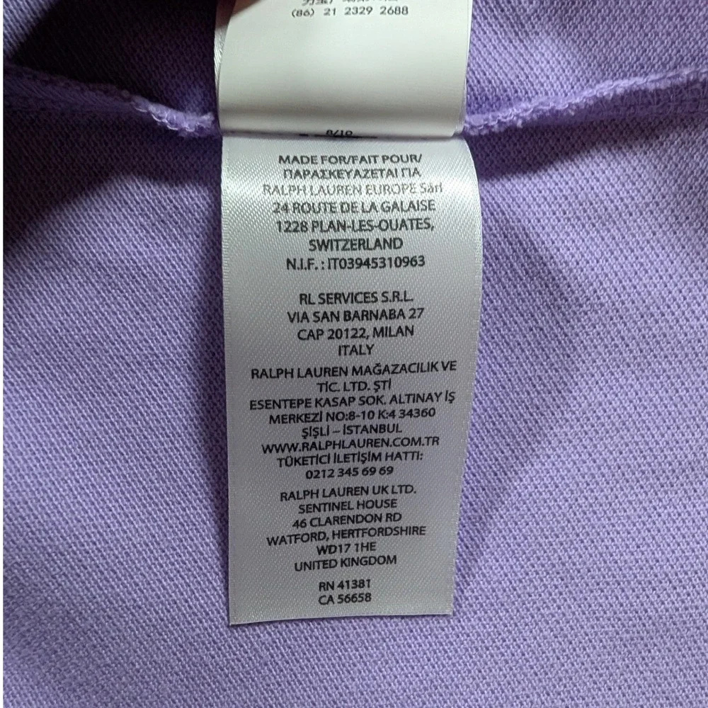 Polo Ralph Lauren Polo Shirt Men XXL Purple Classic Fit Short Sleeve Logo NEW
